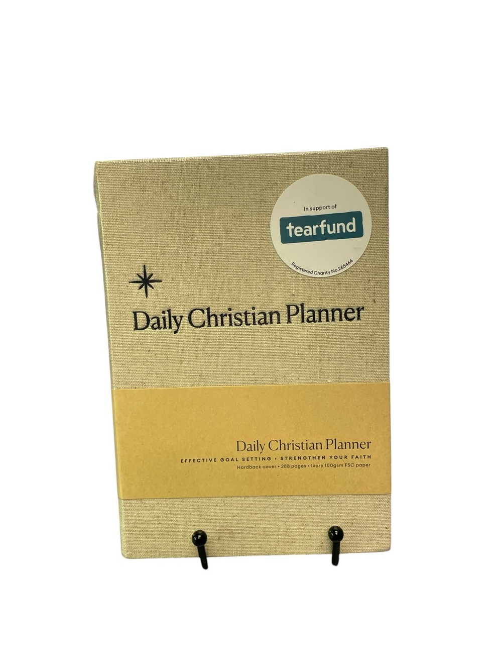 Daily Christian Planner - Neutral Beige Linen Cover